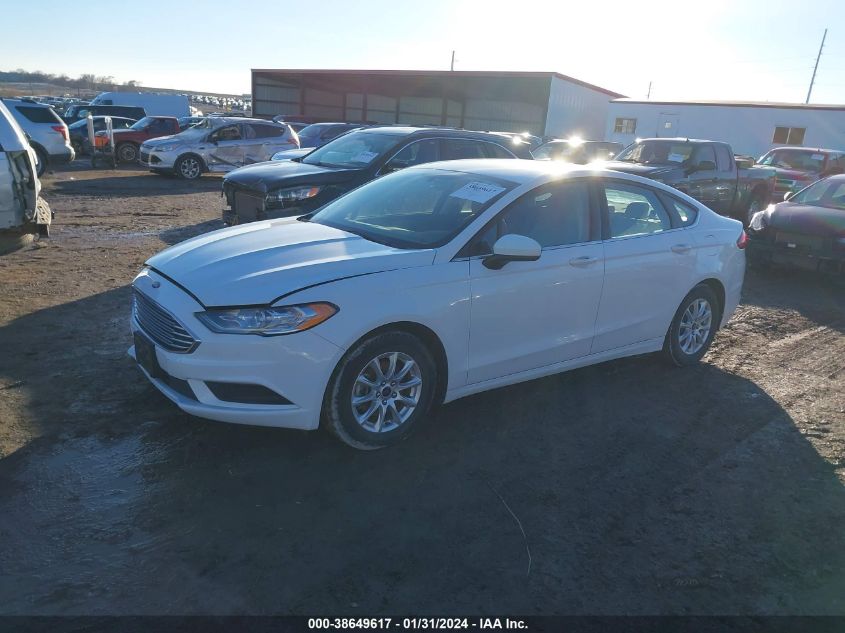 2017 FORD FUSION S - 3FA6P0G75HR386926