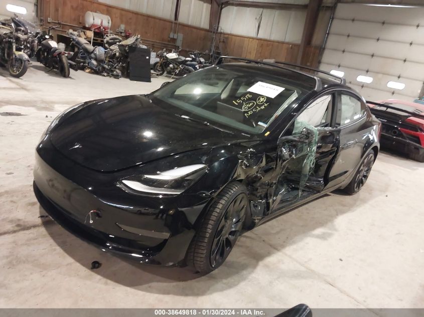 2023 TESLA MODEL 3 PERFORMANCE DUAL MOTOR ALL-WHEEL DRIVE - 5YJ3E1EC4PF636486