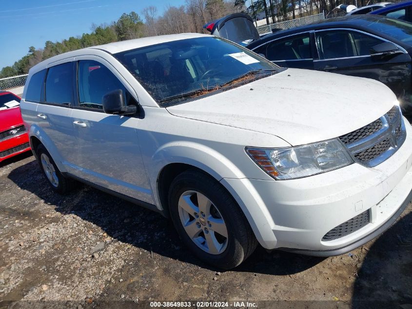 2013 DODGE JOURNEY SE - 3C4PDCAB3DT501297
