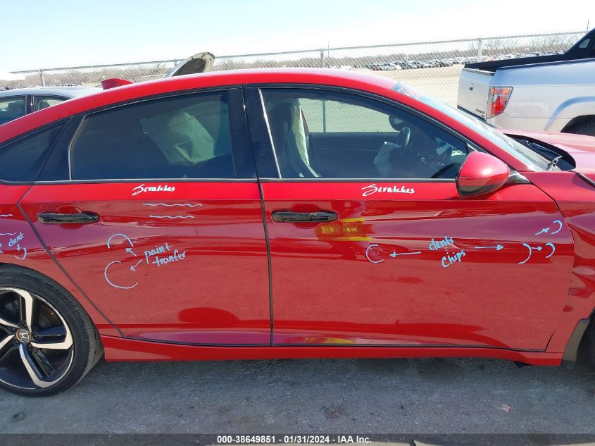 2019 HONDA ACCORD SPORT - 1HGCV1F32KA084889