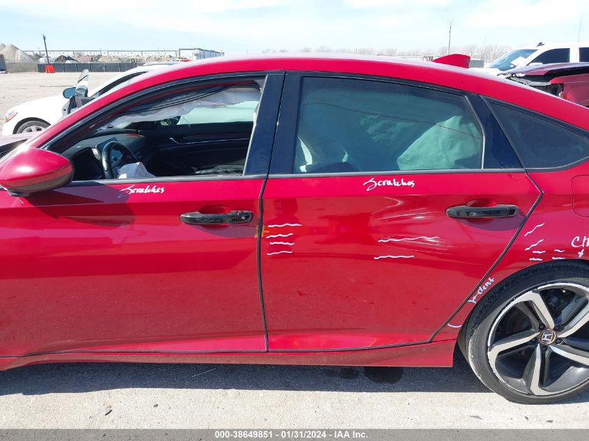 2019 HONDA ACCORD SPORT - 1HGCV1F32KA084889