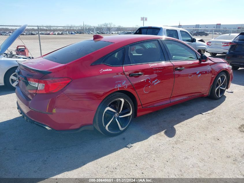 2019 HONDA ACCORD SPORT - 1HGCV1F32KA084889