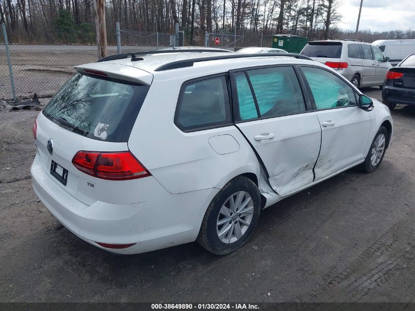 2016 VOLKSWAGEN GOLF SPORTWAGEN TSI S 4-DOOR 3VWC17AU2GM507023
