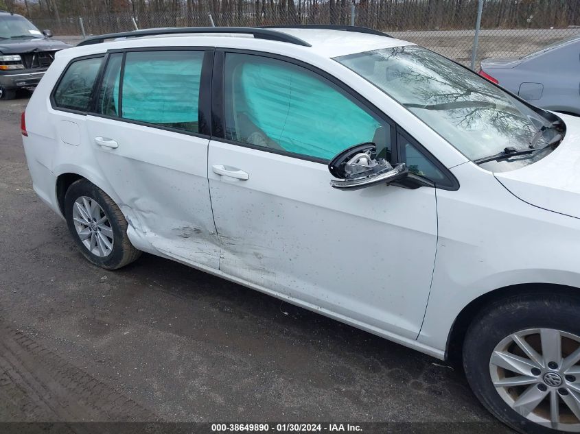 2016 VOLKSWAGEN GOLF SPORTWAGEN TSI S 4-DOOR 3VWC17AU2GM507023