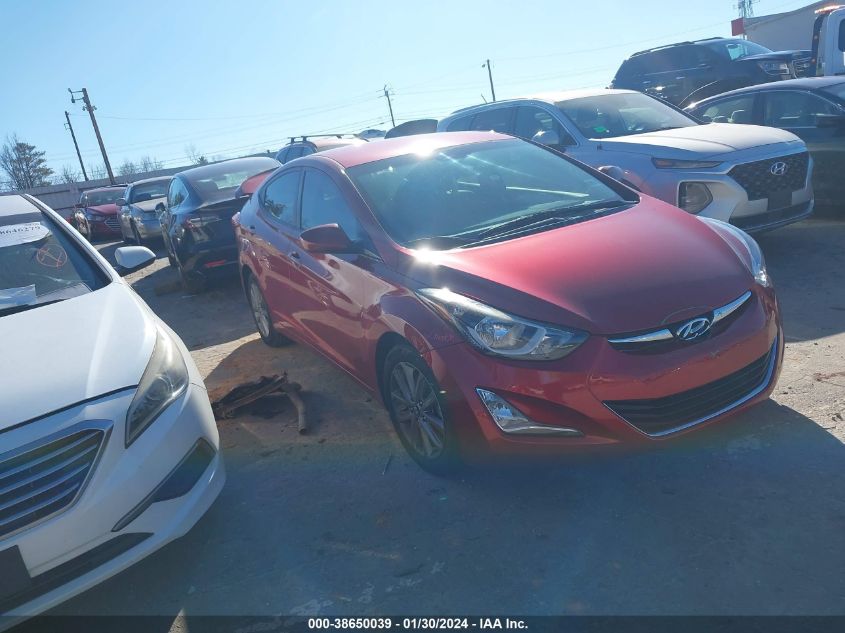 2016 HYUNDAI ELANTRA SE - 5NPDH4AE1GH774749