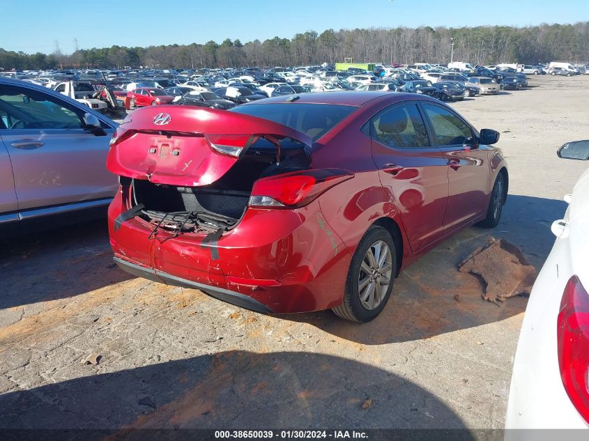 2016 HYUNDAI ELANTRA SE - 5NPDH4AE1GH774749