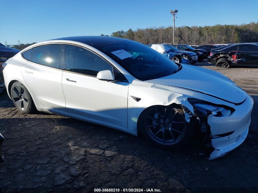 2022 TESLA MODEL 3 LONG RANGE DUAL MOTOR ALL-WHEEL DRIVE - 5YJ3E1EB9NF153368