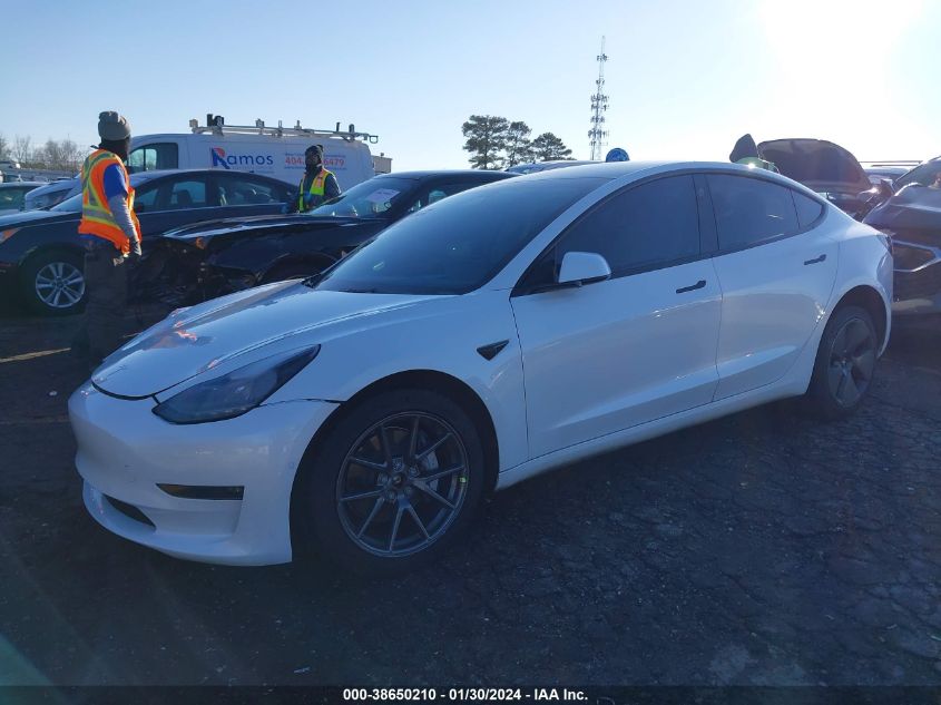 2022 TESLA MODEL 3 LONG RANGE DUAL MOTOR ALL-WHEEL DRIVE - 5YJ3E1EB9NF153368
