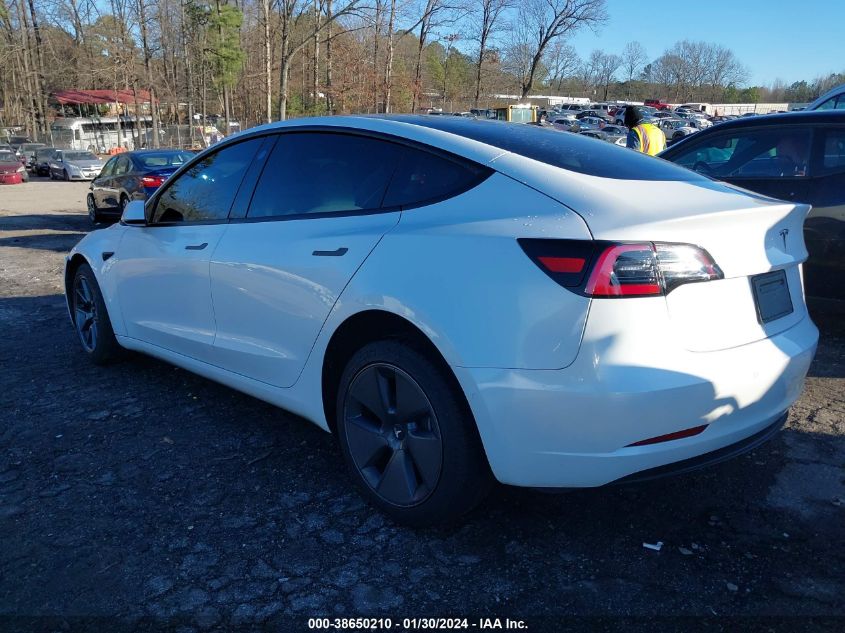 2022 TESLA MODEL 3 LONG RANGE DUAL MOTOR ALL-WHEEL DRIVE - 5YJ3E1EB9NF153368