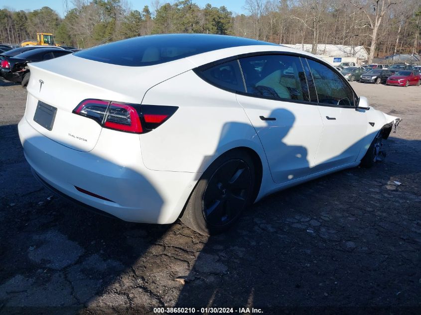 2022 TESLA MODEL 3 LONG RANGE DUAL MOTOR ALL-WHEEL DRIVE - 5YJ3E1EB9NF153368