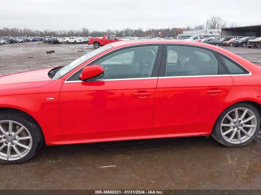 2016 AUDI A4 PREMIUM PLUS S-LINE - WAUFFAFL5GN001767