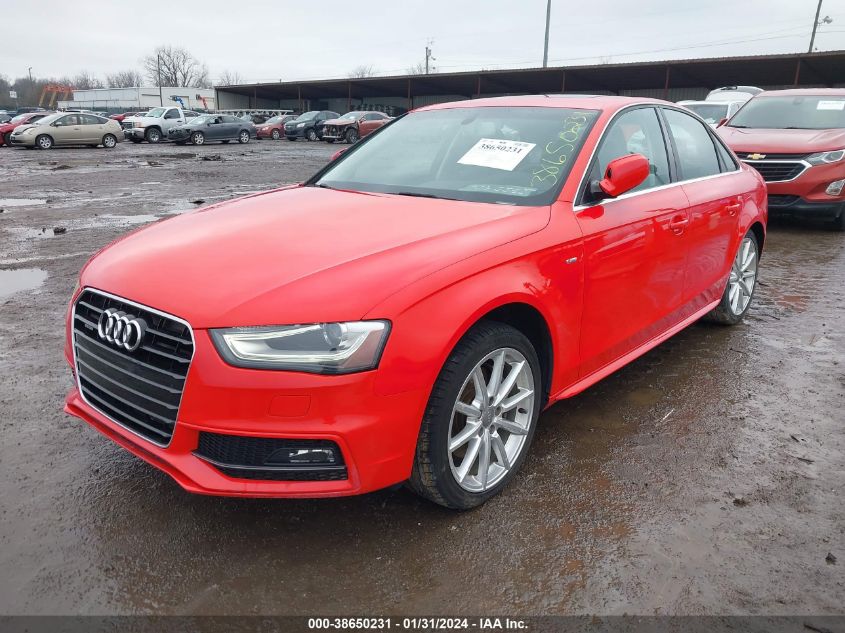 2016 AUDI A4 PREMIUM PLUS S-LINE - WAUFFAFL5GN001767