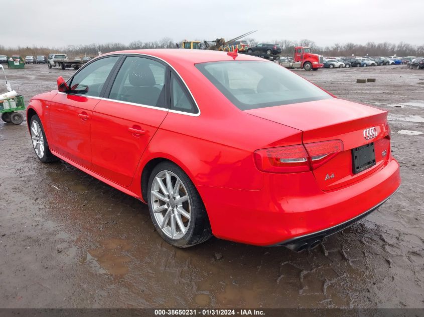 2016 AUDI A4 PREMIUM PLUS S-LINE - WAUFFAFL5GN001767