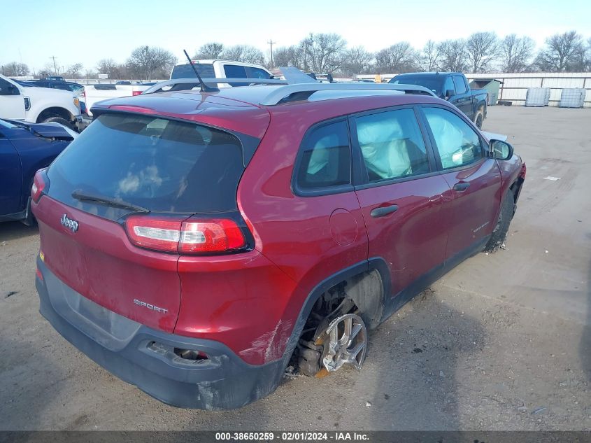 2015 JEEP CHEROKEE SPORT - 1C4PJLAB6FW608589