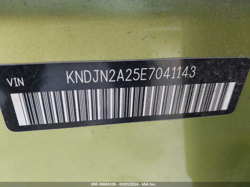 2014 KIA SOUL - KNDJN2A25E7041143