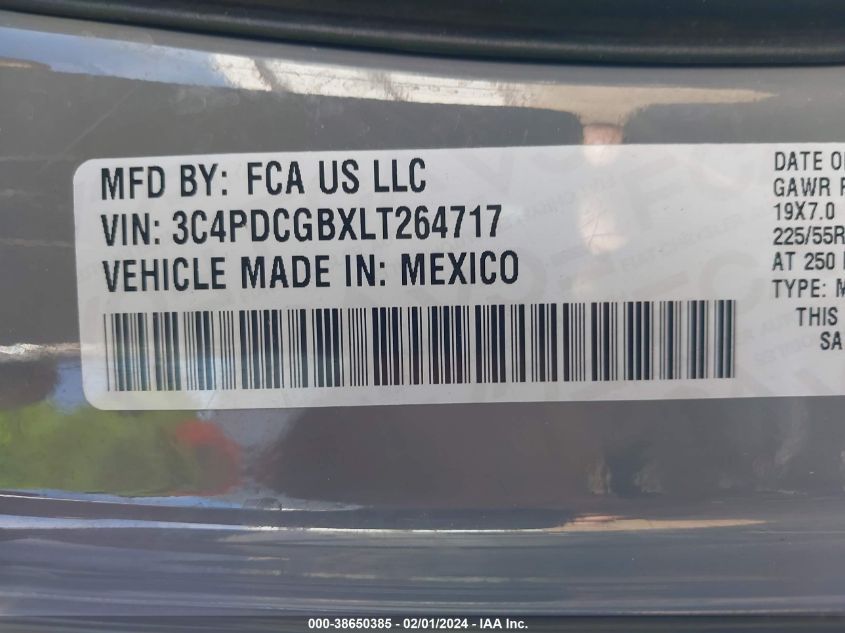2020 DODGE JOURNEY CROSSROAD - 3C4PDCGBXLT264717