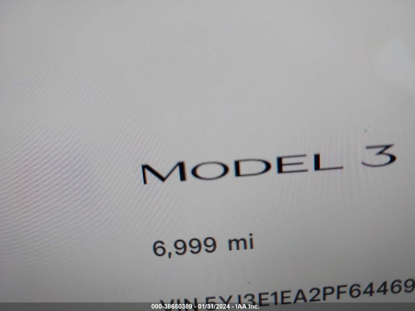 2023 TESLA MODEL 3 - 5YJ3E1EA2PF644696