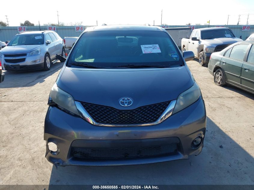 2013 TOYOTA SIENNA SE 8 PASSENGER - 5TDXK3DC7DS368113