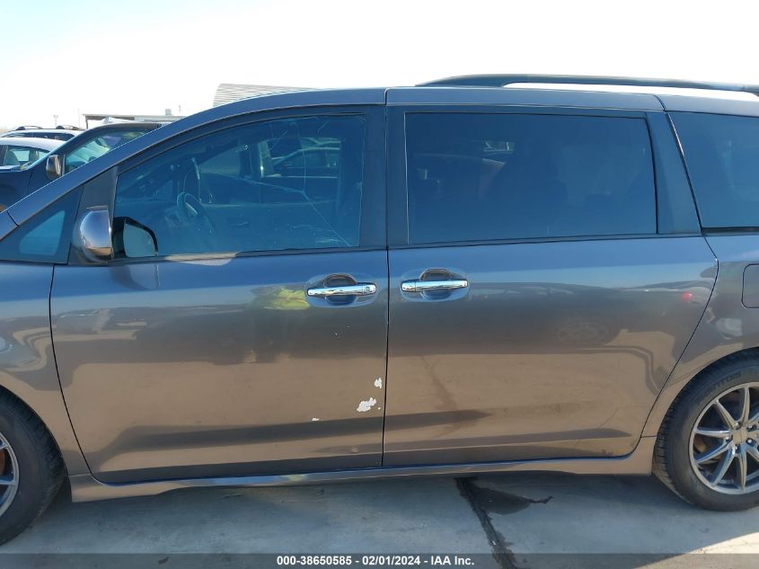 2013 TOYOTA SIENNA SE 8 PASSENGER - 5TDXK3DC7DS368113