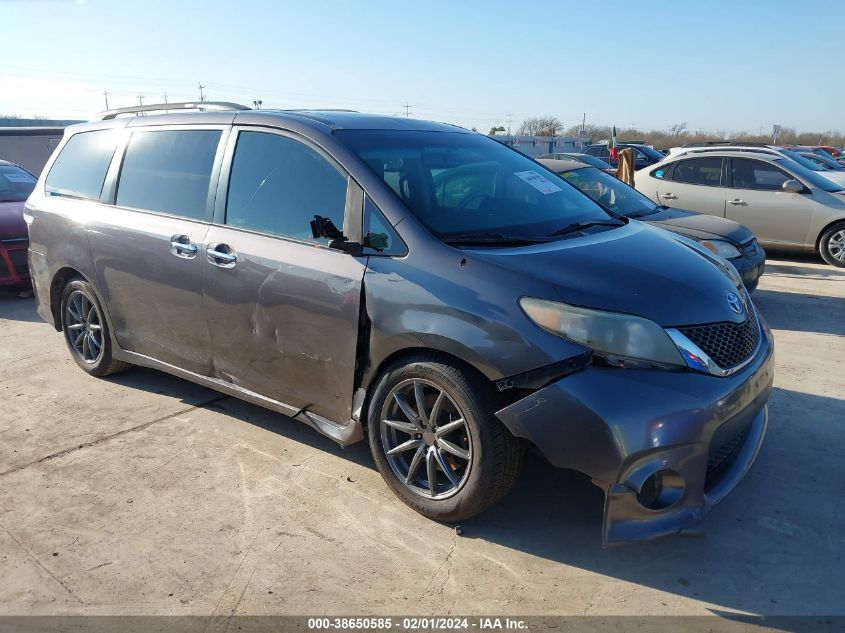 2013 TOYOTA SIENNA SE 8 PASSENGER - 5TDXK3DC7DS368113