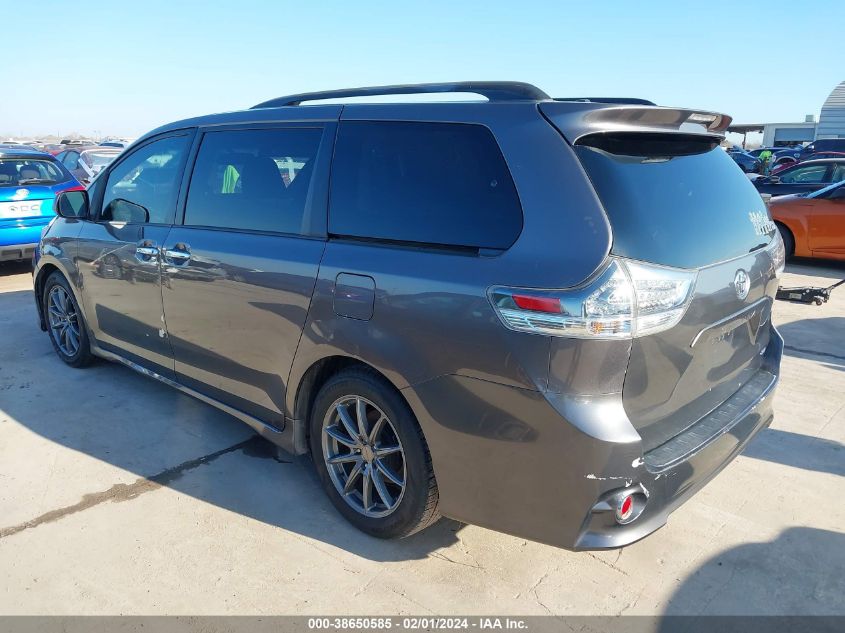 2013 TOYOTA SIENNA SE 8 PASSENGER - 5TDXK3DC7DS368113