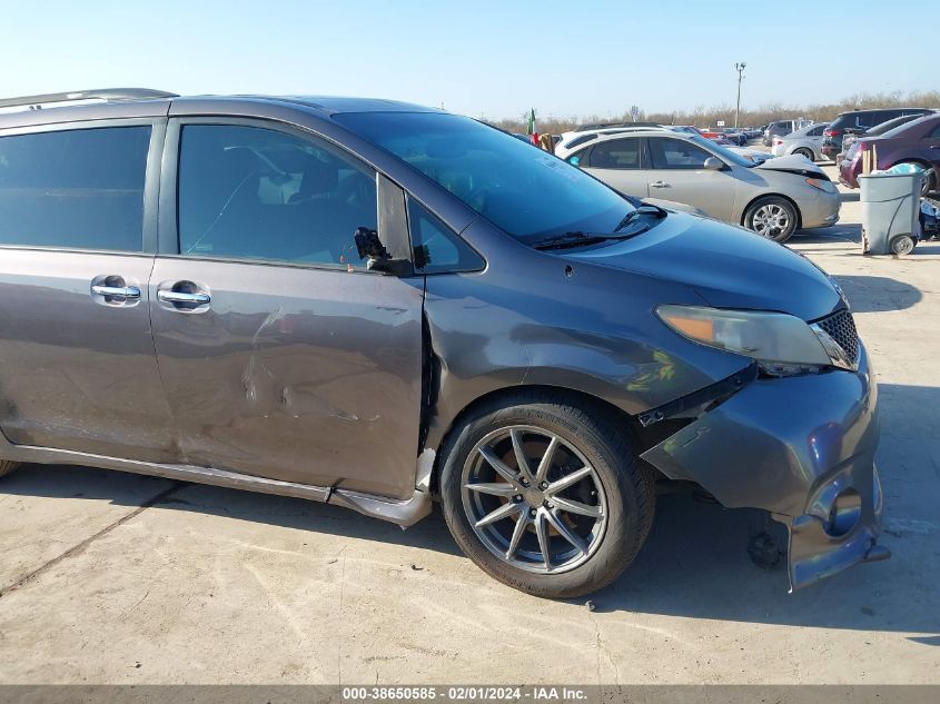 2013 TOYOTA SIENNA SE 8 PASSENGER - 5TDXK3DC7DS368113
