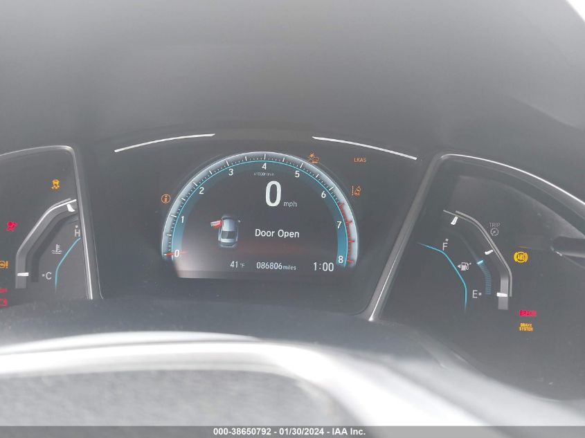 2017 HONDA CIVIC TOURING - 2HGFC1F98HH651012