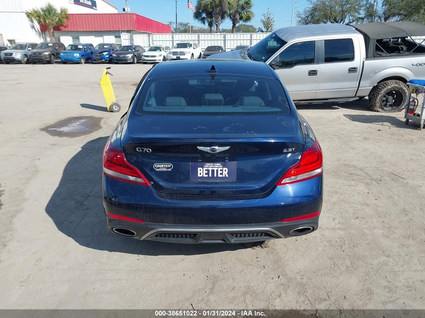 VIN KMTG54LE1KU030619 2019 GENESIS G70 3.3T ADVANCED
