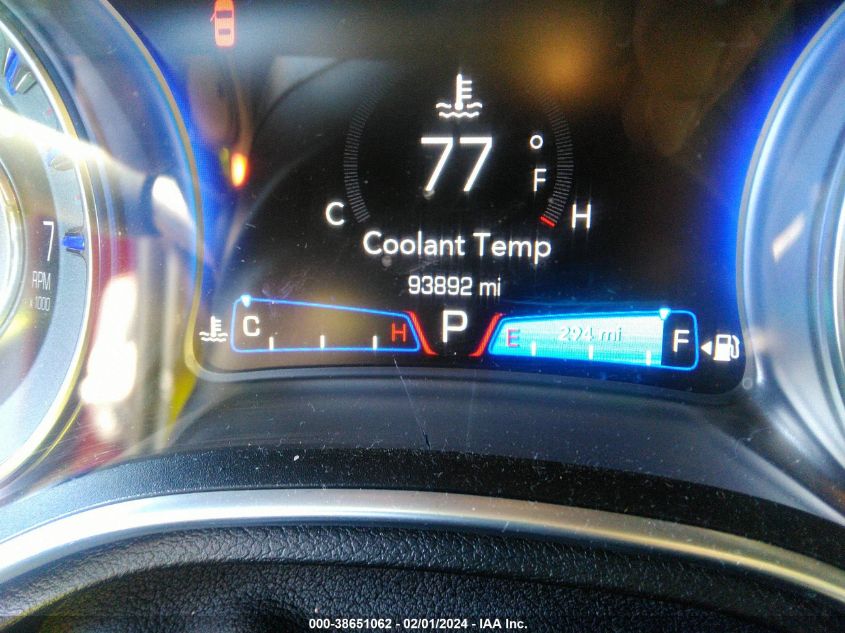 2016 CHRYSLER 300C - 2C3CCAEG1GH343281