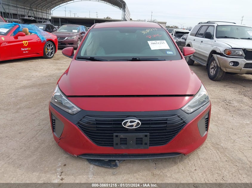 VIN KMHC65LC1KU162533 2019 HYUNDAI IONIQ HYBRID BLUE