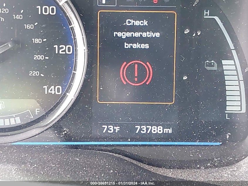 VIN KMHC65LC1KU162533 2019 HYUNDAI IONIQ HYBRID BLUE