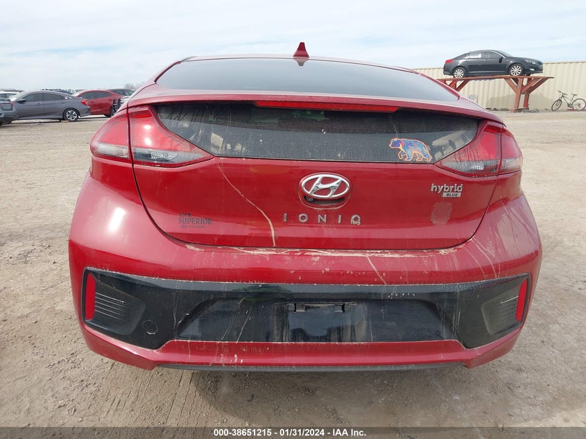 VIN KMHC65LC1KU162533 2019 HYUNDAI IONIQ HYBRID BLUE