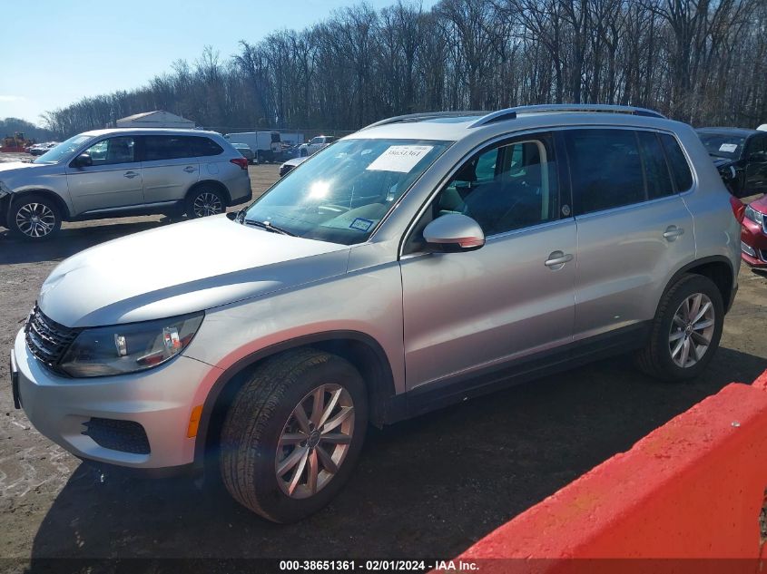 2017 VOLKSWAGEN TIGUAN WOLFSBURG - WVGSV7AX2HW509784