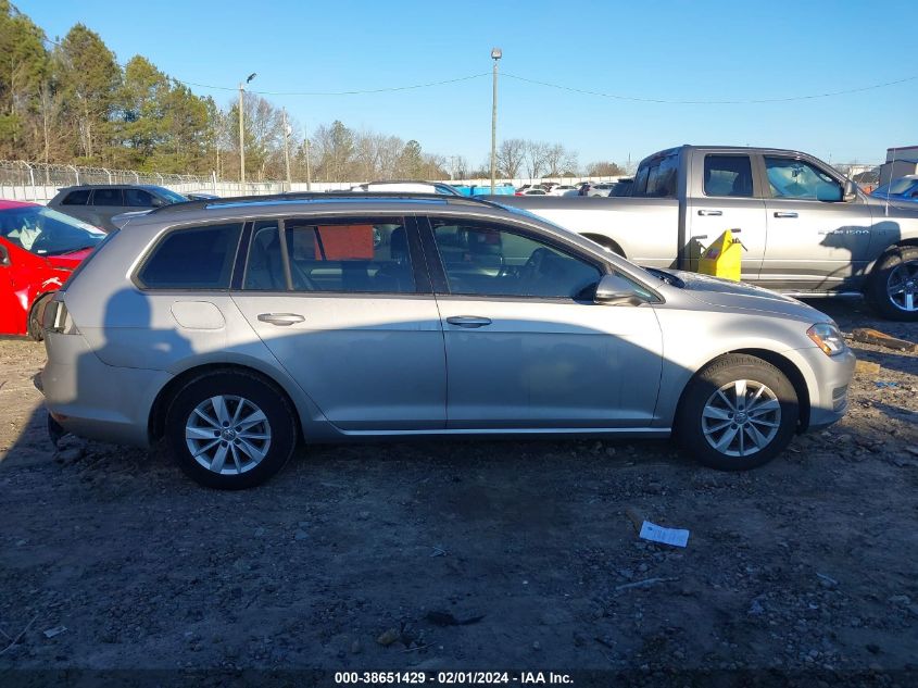 2016 VOLKSWAGEN GOLF SPORTWAGEN TSI S 4-DOOR - 3VWC17AU3GM503014
