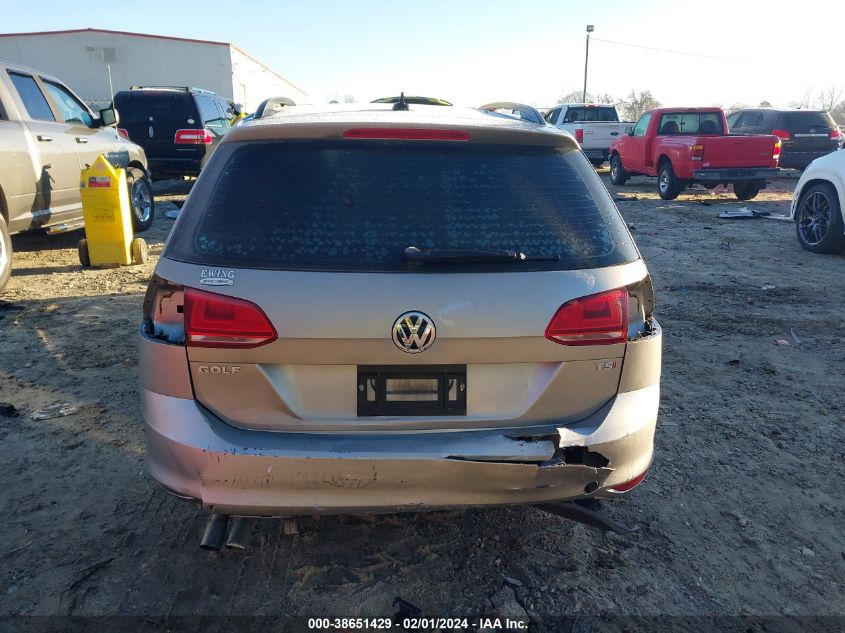 2016 VOLKSWAGEN GOLF SPORTWAGEN TSI S 4-DOOR - 3VWC17AU3GM503014