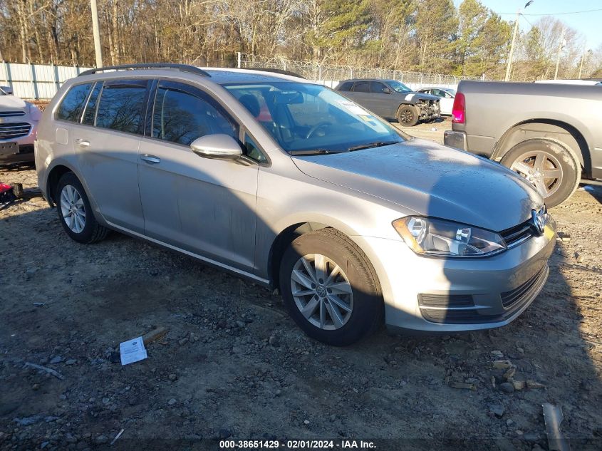 2016 VOLKSWAGEN GOLF SPORTWAGEN TSI S 4-DOOR - 3VWC17AU3GM503014