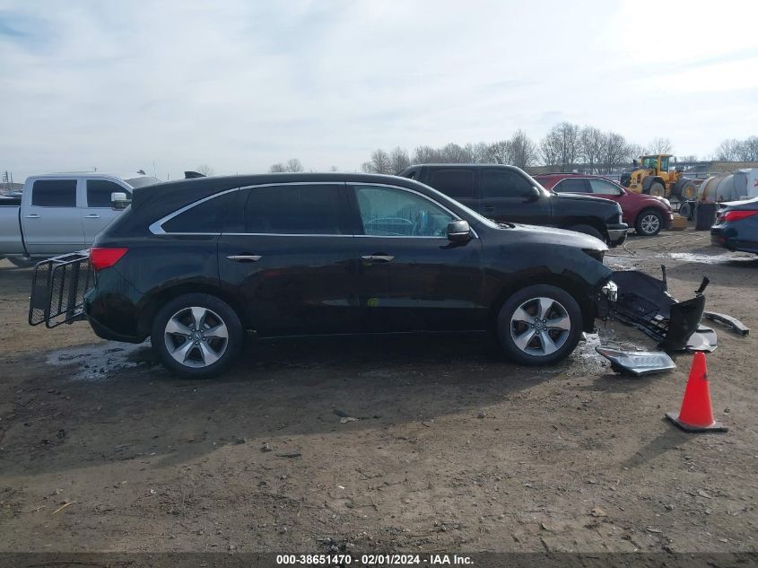 2016 ACURA MDX 3.5L (A9)/W/ACURAWATCH PLUS - 5FRYD4H21GB044314