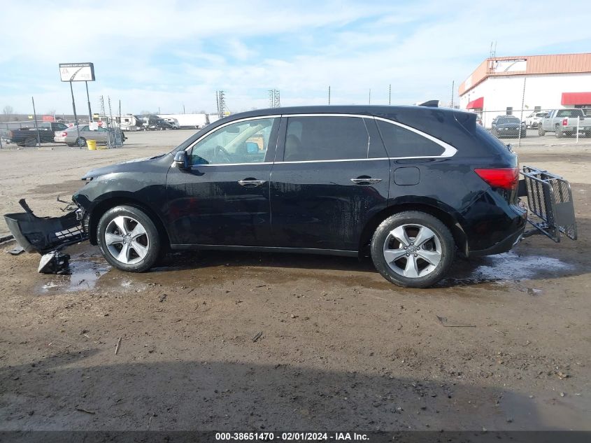 2016 ACURA MDX 3.5L (A9)/W/ACURAWATCH PLUS - 5FRYD4H21GB044314