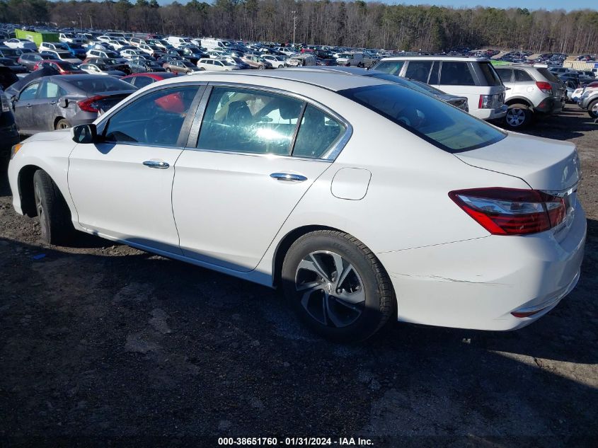 2017 HONDA ACCORD LX - 1HGCR2F38HA068215