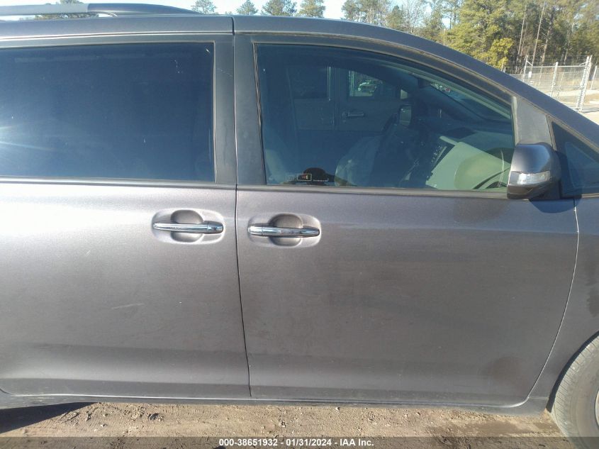 2013 TOYOTA SIENNA LIMITED V6 7 PASSENGER - 5TDYK3DCXDS313918