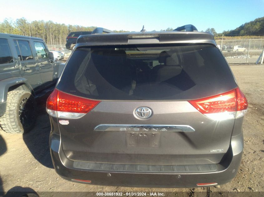 2013 TOYOTA SIENNA LIMITED V6 7 PASSENGER - 5TDYK3DCXDS313918