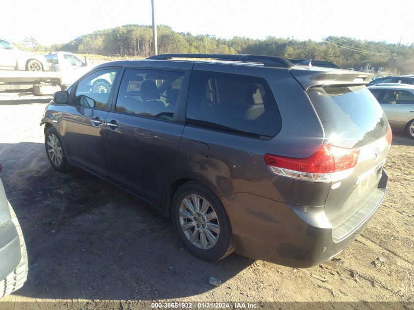 2013 TOYOTA SIENNA LIMITED V6 7 PASSENGER - 5TDYK3DCXDS313918