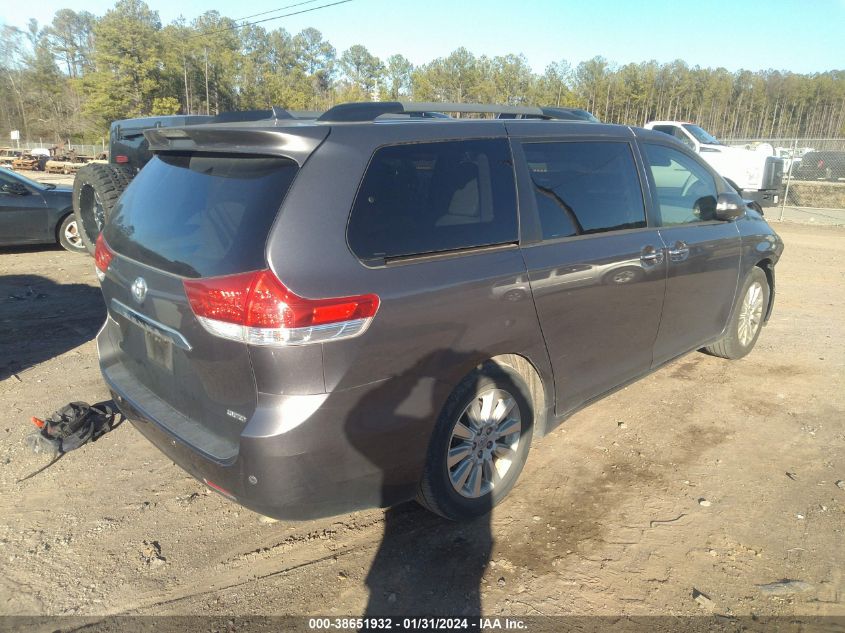 2013 TOYOTA SIENNA LIMITED V6 7 PASSENGER - 5TDYK3DCXDS313918