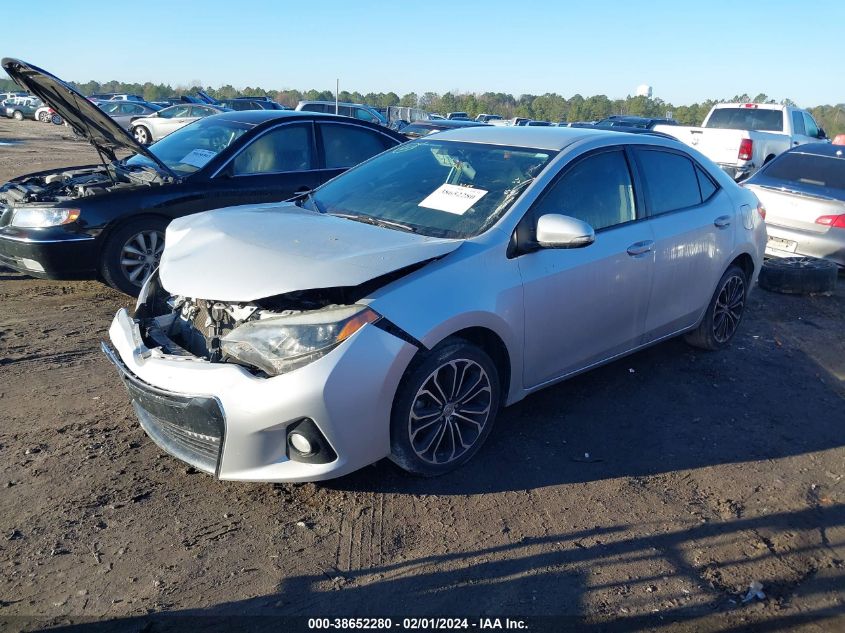 2015 TOYOTA COROLLA L/LE/LE PLS/PRM/S/S PLS - 2T1BURHE5FC384115