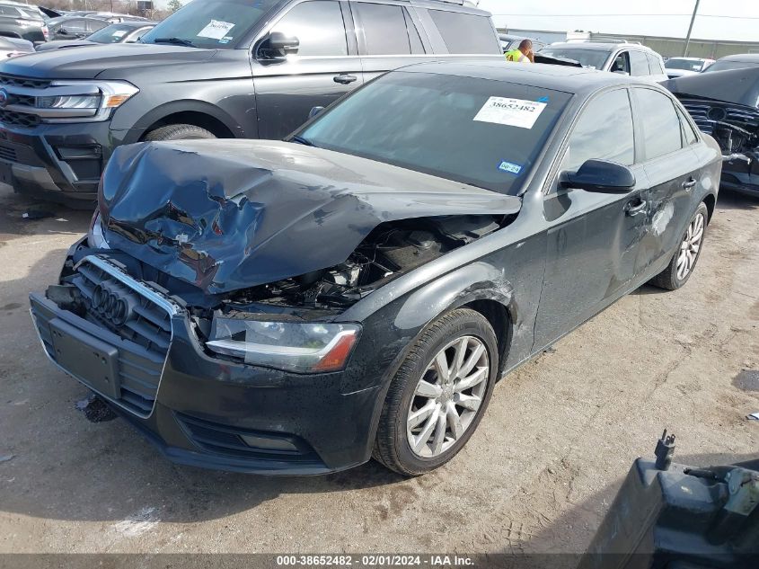 2014 AUDI A4 PREMIUM - WAUBFAFL8EN026089