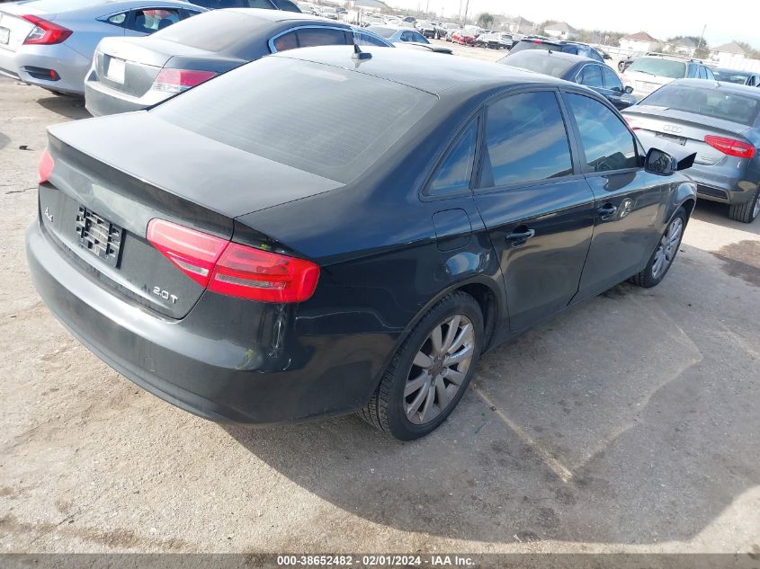 2014 AUDI A4 PREMIUM - WAUBFAFL8EN026089