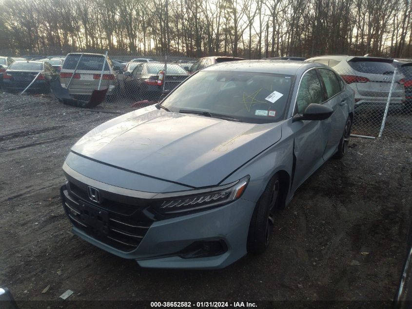 2021 HONDA ACCORD SPORT - 1HGCV1F39MA093608