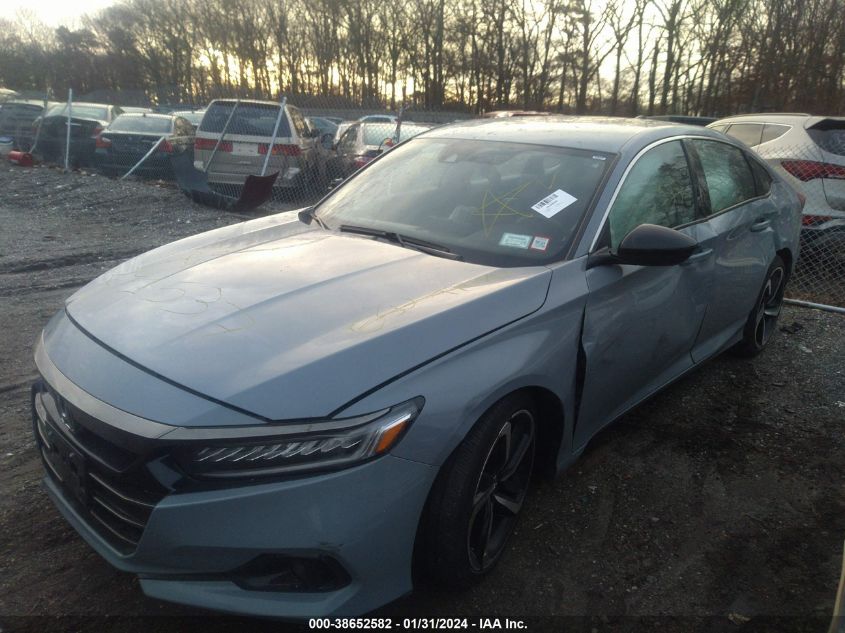 2021 HONDA ACCORD SPORT - 1HGCV1F39MA093608