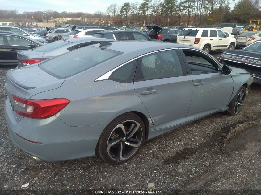 2021 HONDA ACCORD SPORT - 1HGCV1F39MA093608