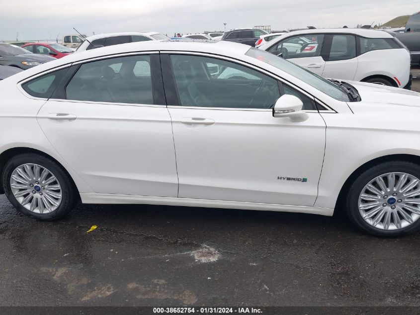 2013 FORD FUSION HYBRID SE - 3FA6P0LUXDR250572